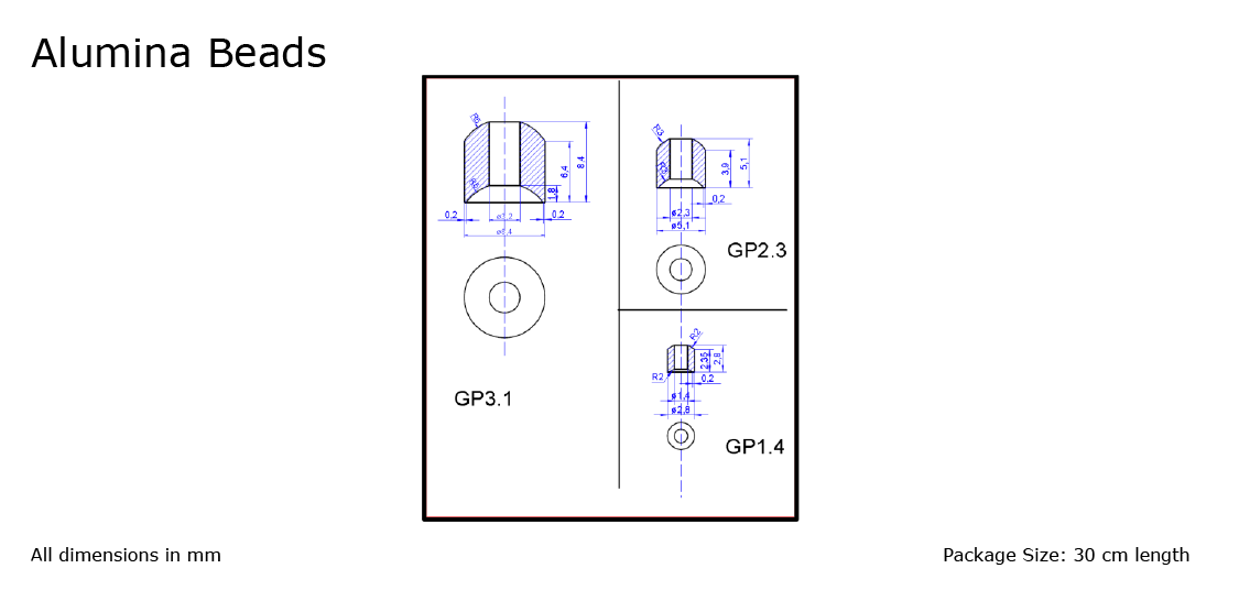 Alumina Beads (Al2O3) Ceramics