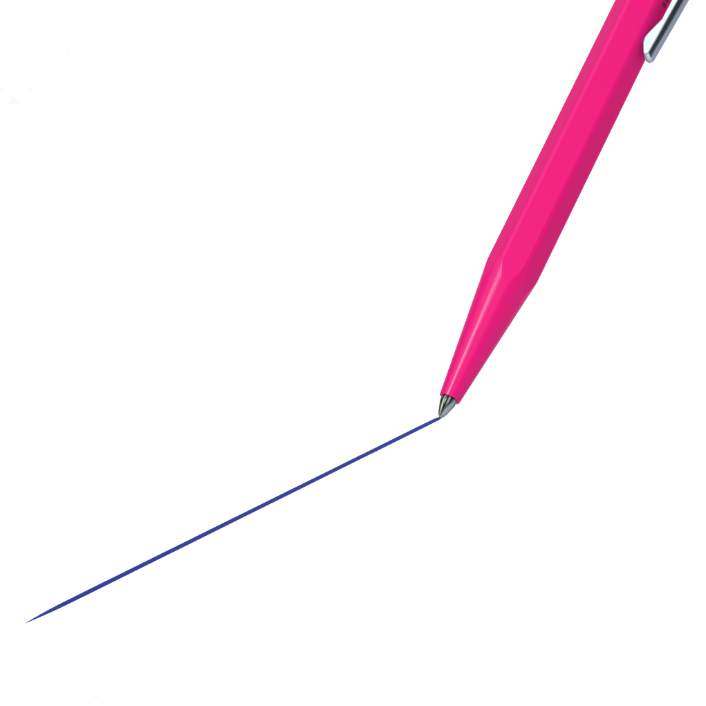 Caran d'Ache 849 POPLINE Fluorescent Purple Ballpoint Pen