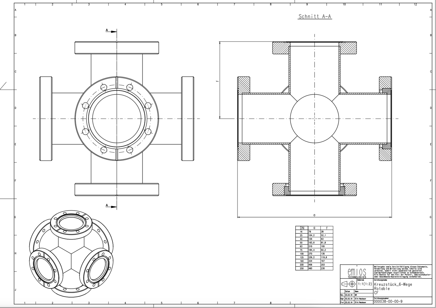 CF 6-Way Cross