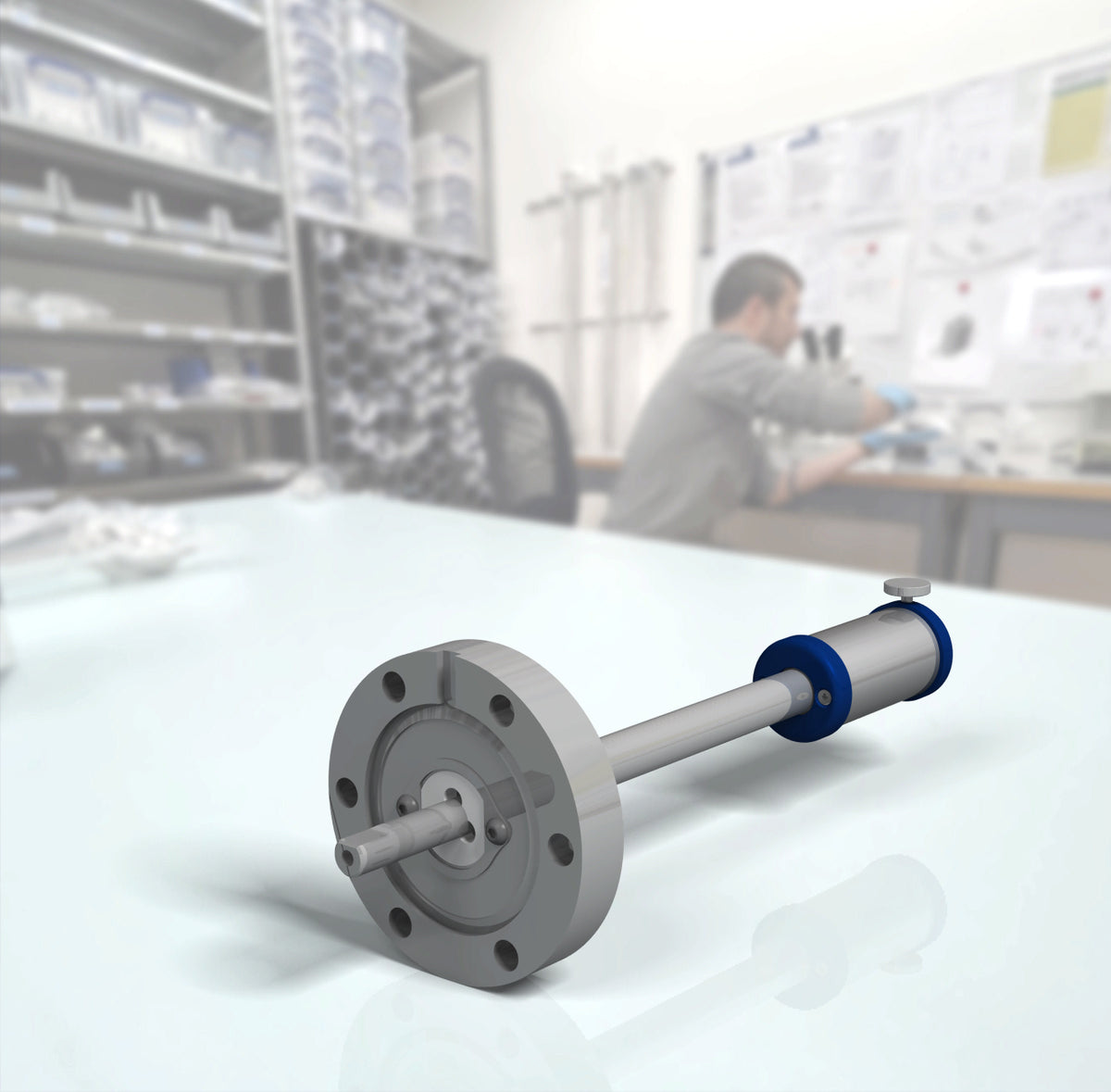 XR Linear-Rotary Feedthrough for Combined Linear and Rotary Motion in Ultra-High Vacuum (UHV)