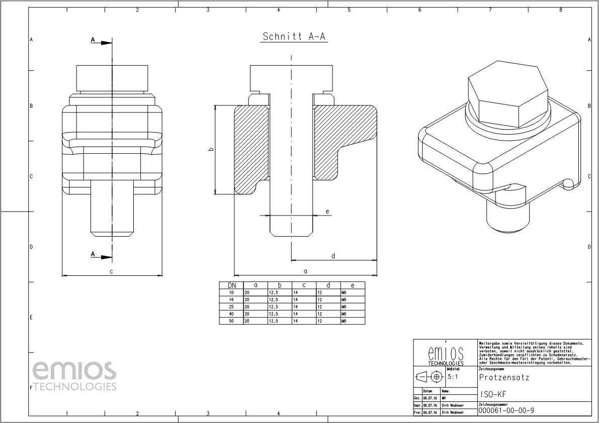KF Claw (Wall) Clamp