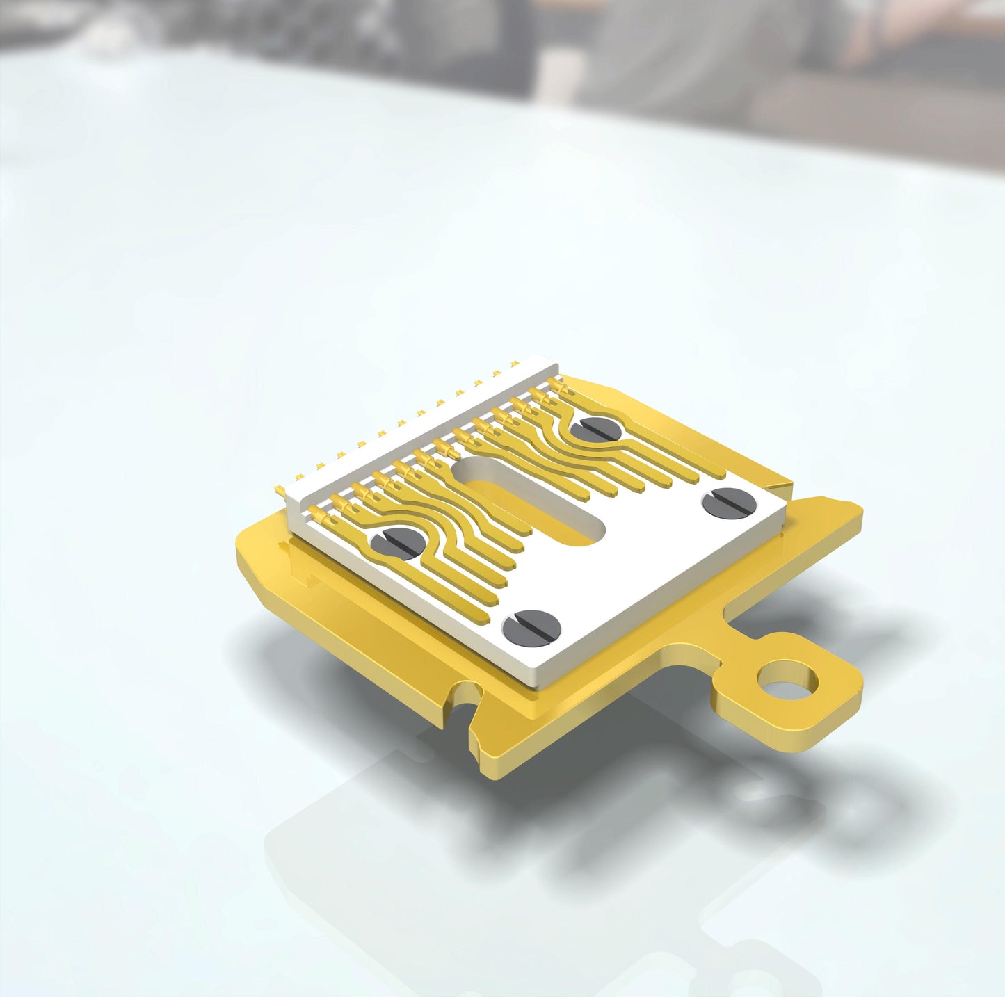 EC13 Sample Holder Flag Style with 13 Electrical Contacts