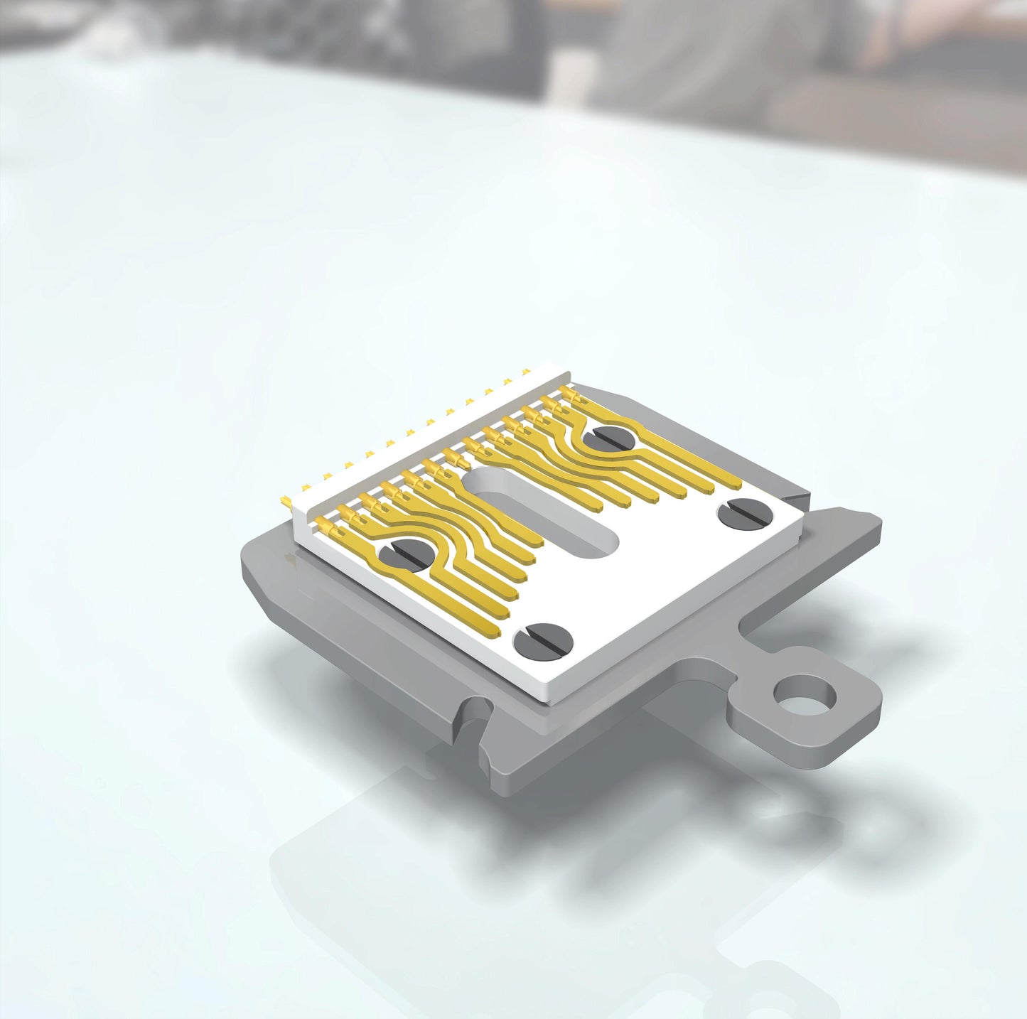 EC13 Sample Holder Flag Style with 13 Electrical Contacts