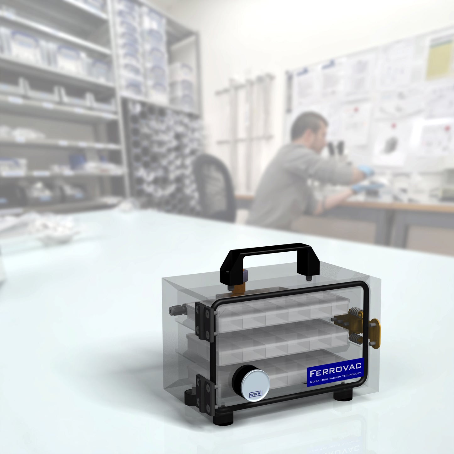 Compact Vacuum Desiccator (Vakuum-Exsikkator)