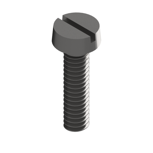 Screw with cylinder head and slot made of Titanium Grade 2 / pack of 10