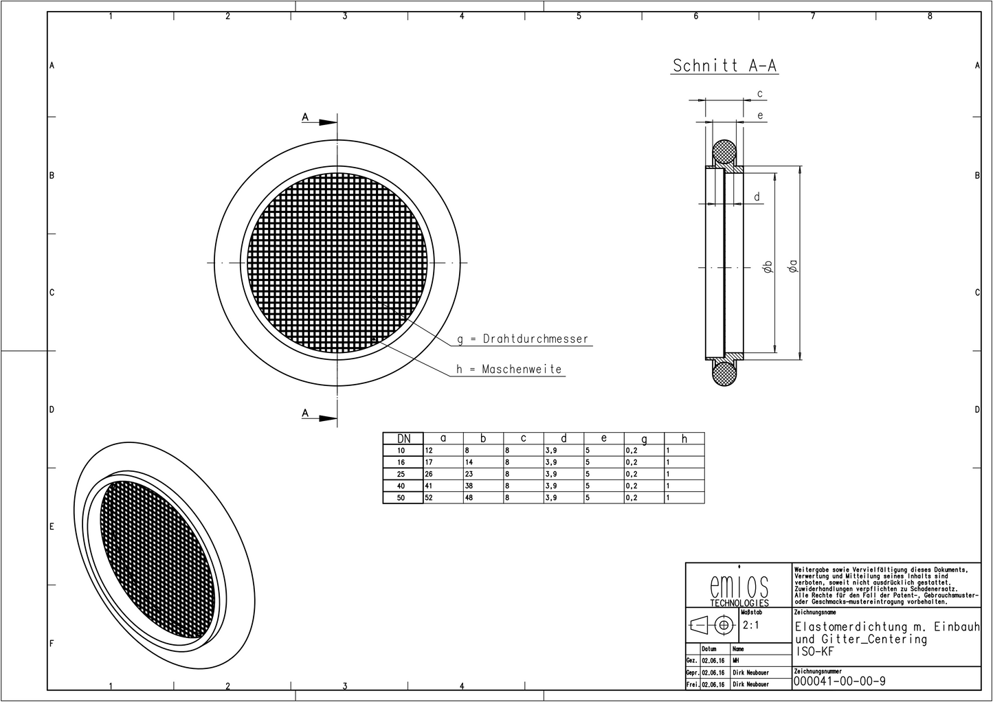KF Centring Ring / Seal