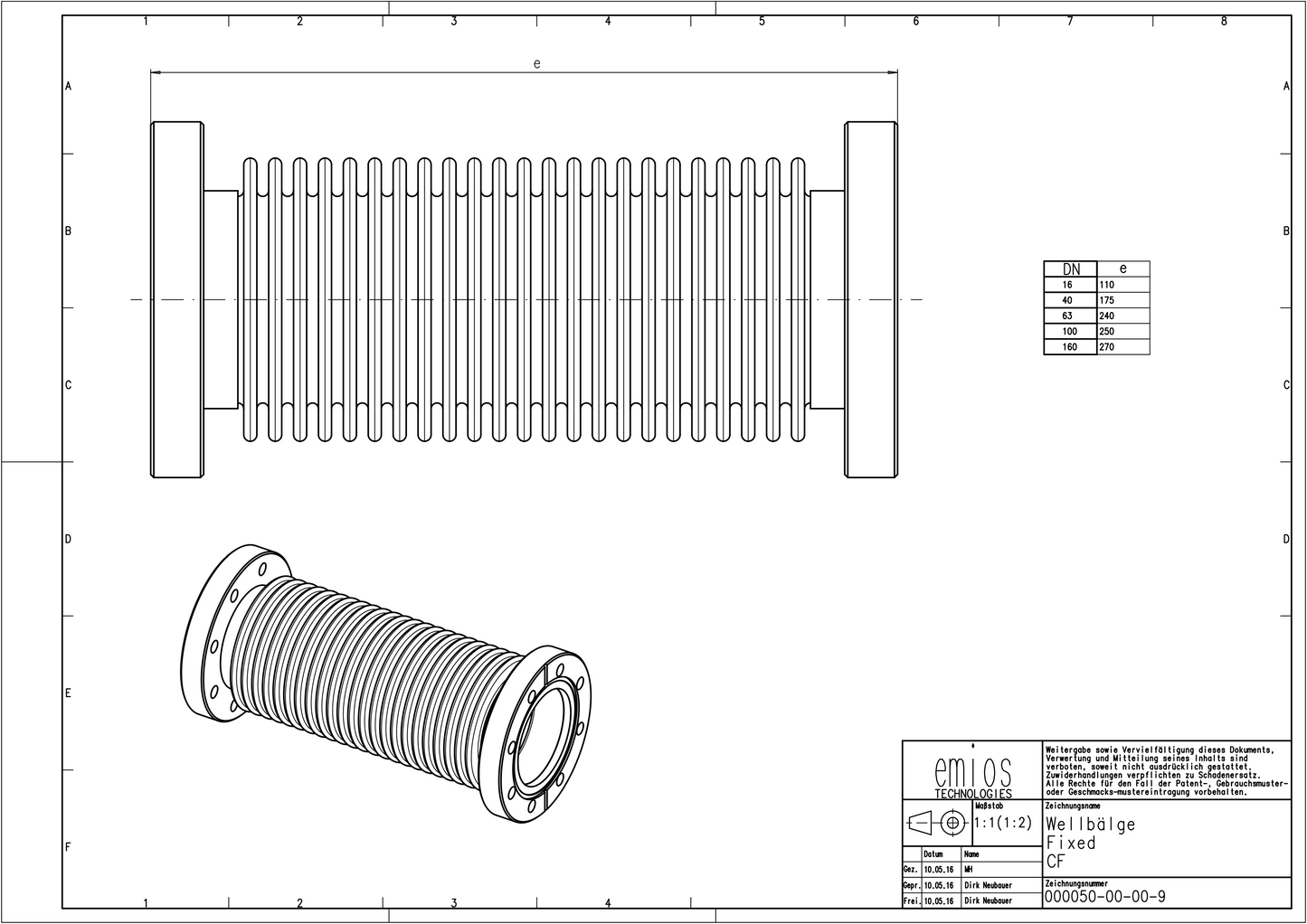 CF Formed Bellows