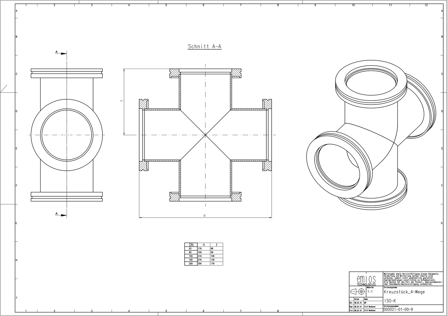 ISO-K 4-Way Cross