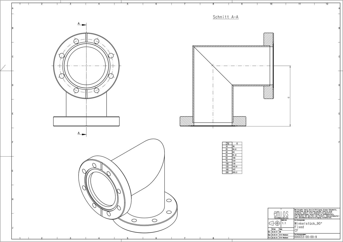 CF Elbow 90°