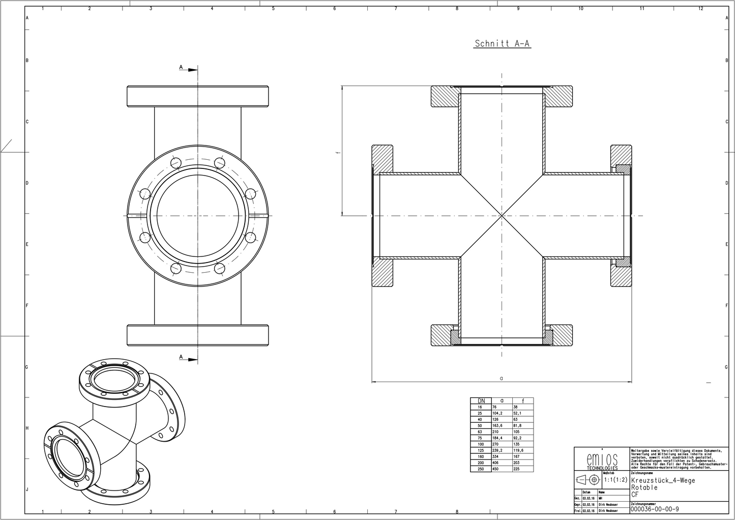 CF 4-Way Cross