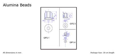 Alumina Beads (Al₂O₃ 99.5%) / Set for 300mm