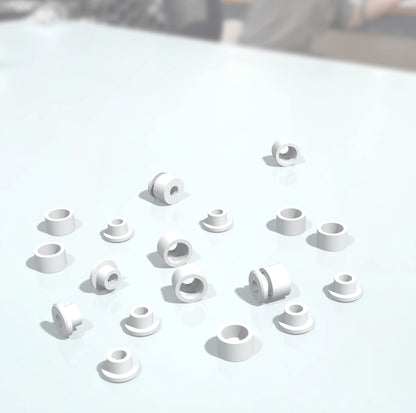 Alumina Split Bushes BGB Al₂O₃ 99.5% / Pack of 10 Pairs