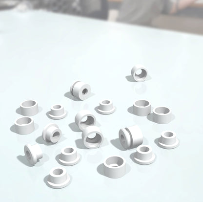 Alumina Split Bushes BGB Al₂O₃ 99.5% / Pack of 10 Pairs