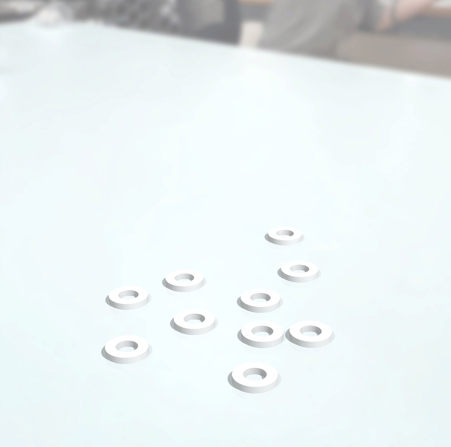 Alumina Washers (Al₂O₃ 99.5%) / Pack of 10