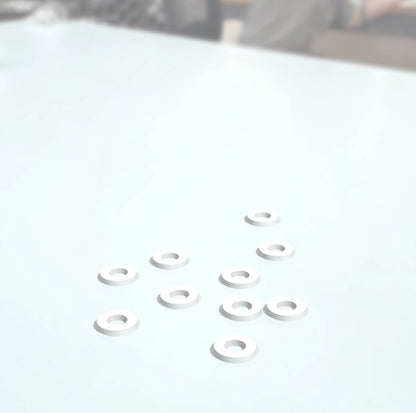 Alumina Washers (Al₂O₃ 99.5%) / Pack of 10