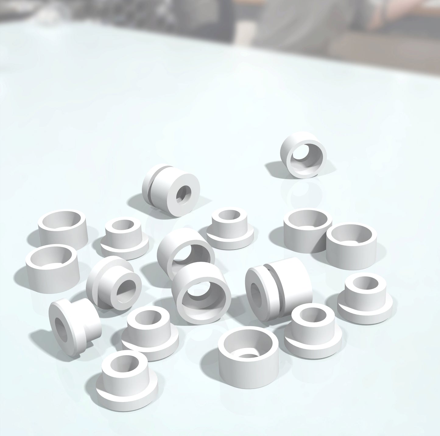 Alumina Split Bushes BGB Al₂O₃ 99.5% / Pack of 10 Pairs