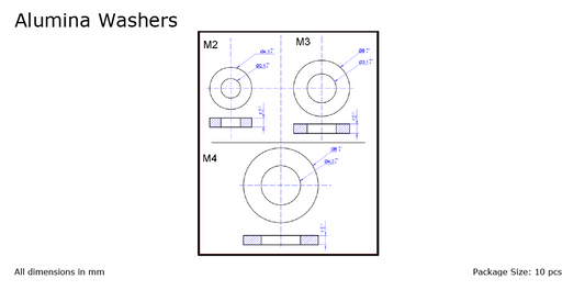 Alumina Washers (Al2O3) Ceramics