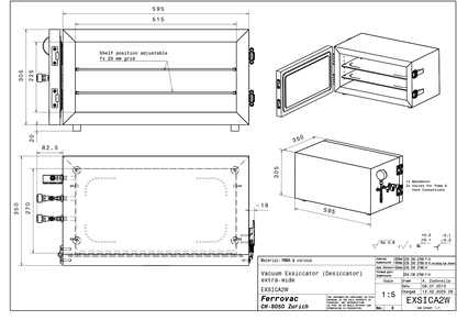 Compact Vacuum Desiccator (Vacuum Exsikkator)