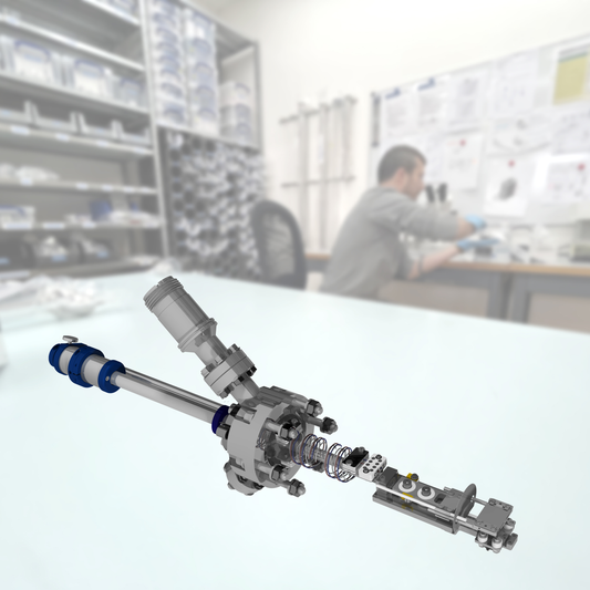 E-Beam Heating Station for Flag Style Plates