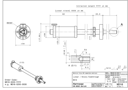 Linear-Rotary Feedthrough