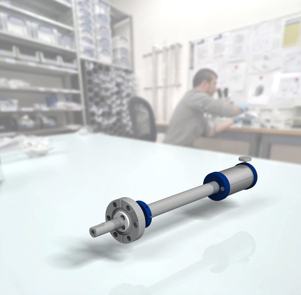 XR Linear-Rotary Feedthrough for Combined Linear and Rotary Motion in Ultra-High Vacuum (UHV)