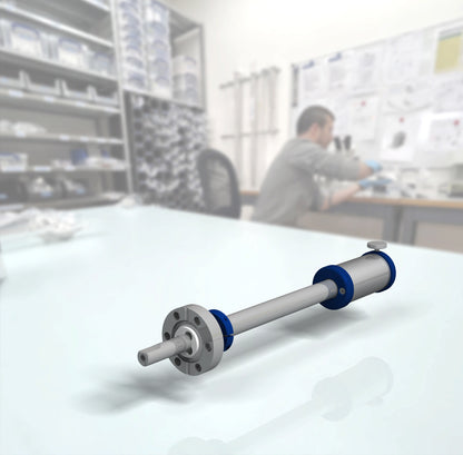 XR Linear-Rotary Feedthrough for Combined Linear and Rotary Motion in Ultra-High Vacuum (UHV)