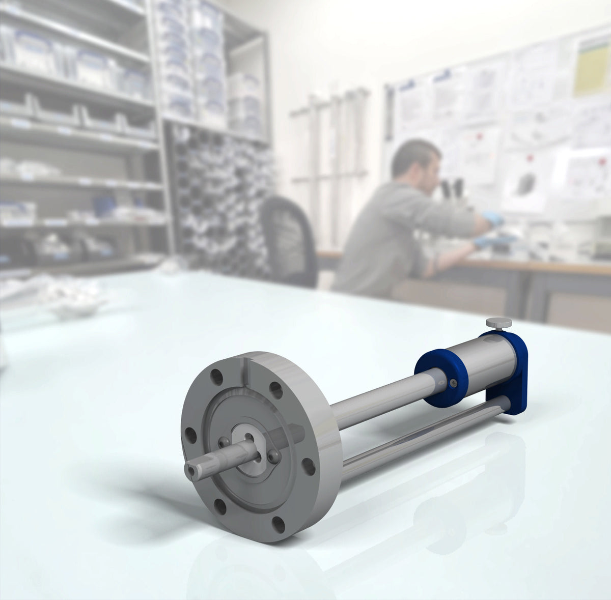 XR Linear-Rotary Feedthrough for Combined Linear and Rotary Motion in Ultra-High Vacuum (UHV)