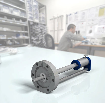 XR Linear-Rotary Feedthrough for Combined Linear and Rotary Motion in Ultra-High Vacuum (UHV)