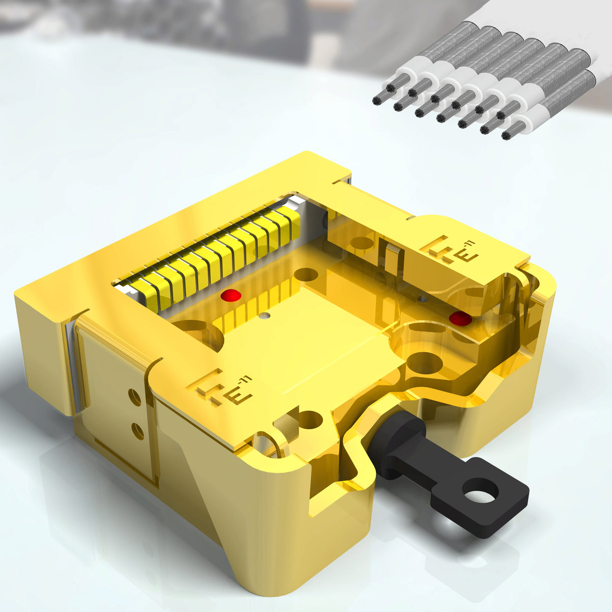 EC13 Drawer Style Receiver for Flag Style Sample Holder Plates with 13 Electrical Contacts