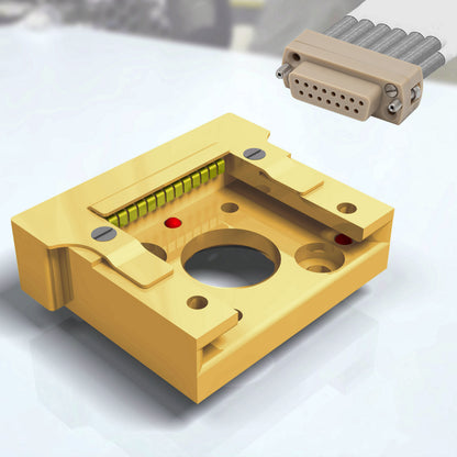 EC13 Drawer Style Receiver for Flag Style Sample Holder Plates with 13 Electrical Contacts