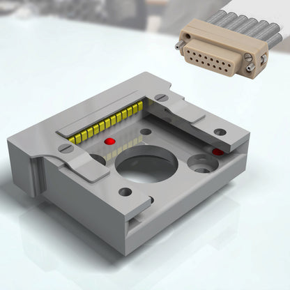 EC13 Drawer Style Receiver for Flag Style Sample Holder Plates with 13 Electrical Contacts