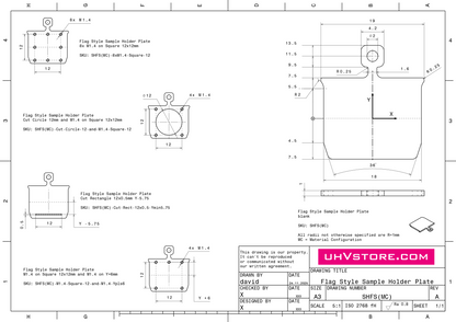 Flag Style Sample Holder Plate 🚩🔬