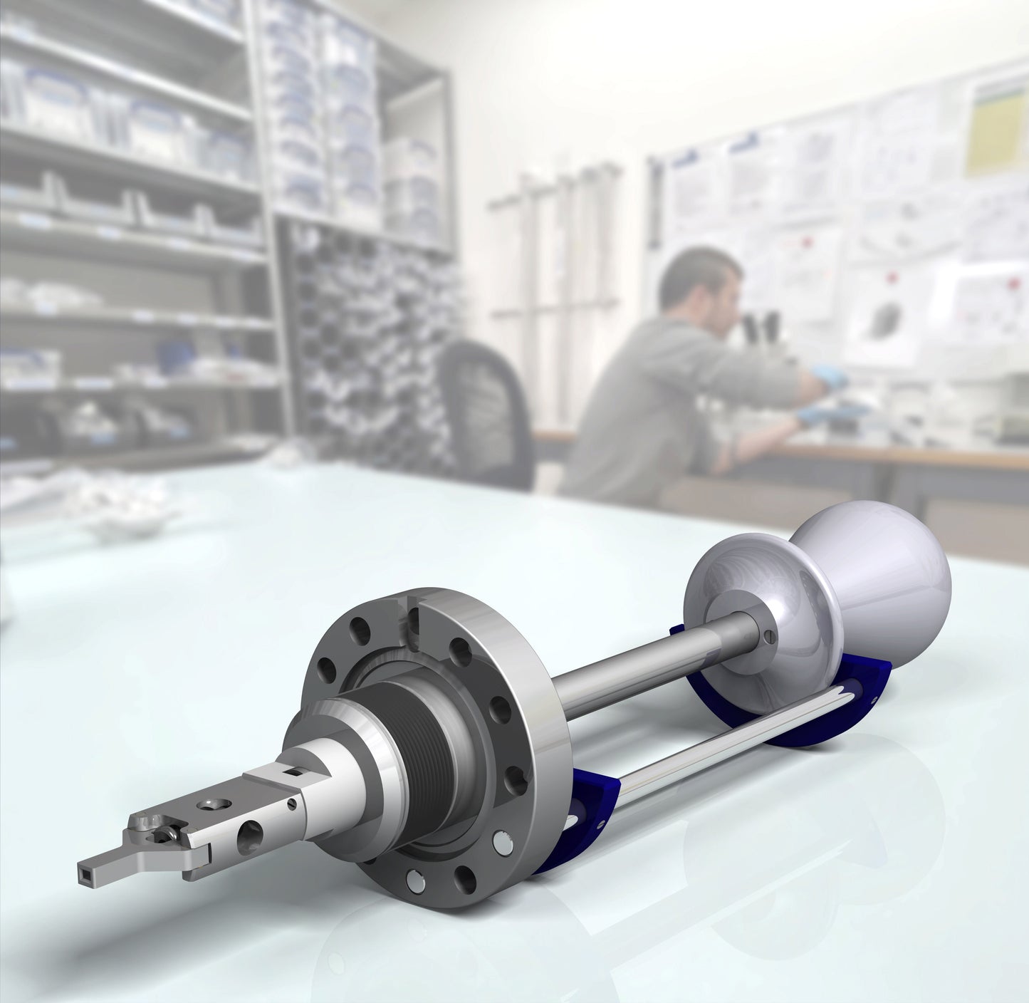 Wobble Stick with Pincer Grip for Precision Manipulation in Ultra-High Vacuum (UHV)
