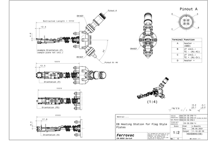 E-Beam Heating Station (P) for Flag Style Plates