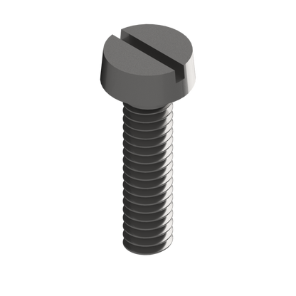 Screw with cylinder head and slot made of Titanium Grade 2 / pack of 10