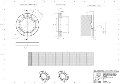 CF Double Sided (Blank) Flange