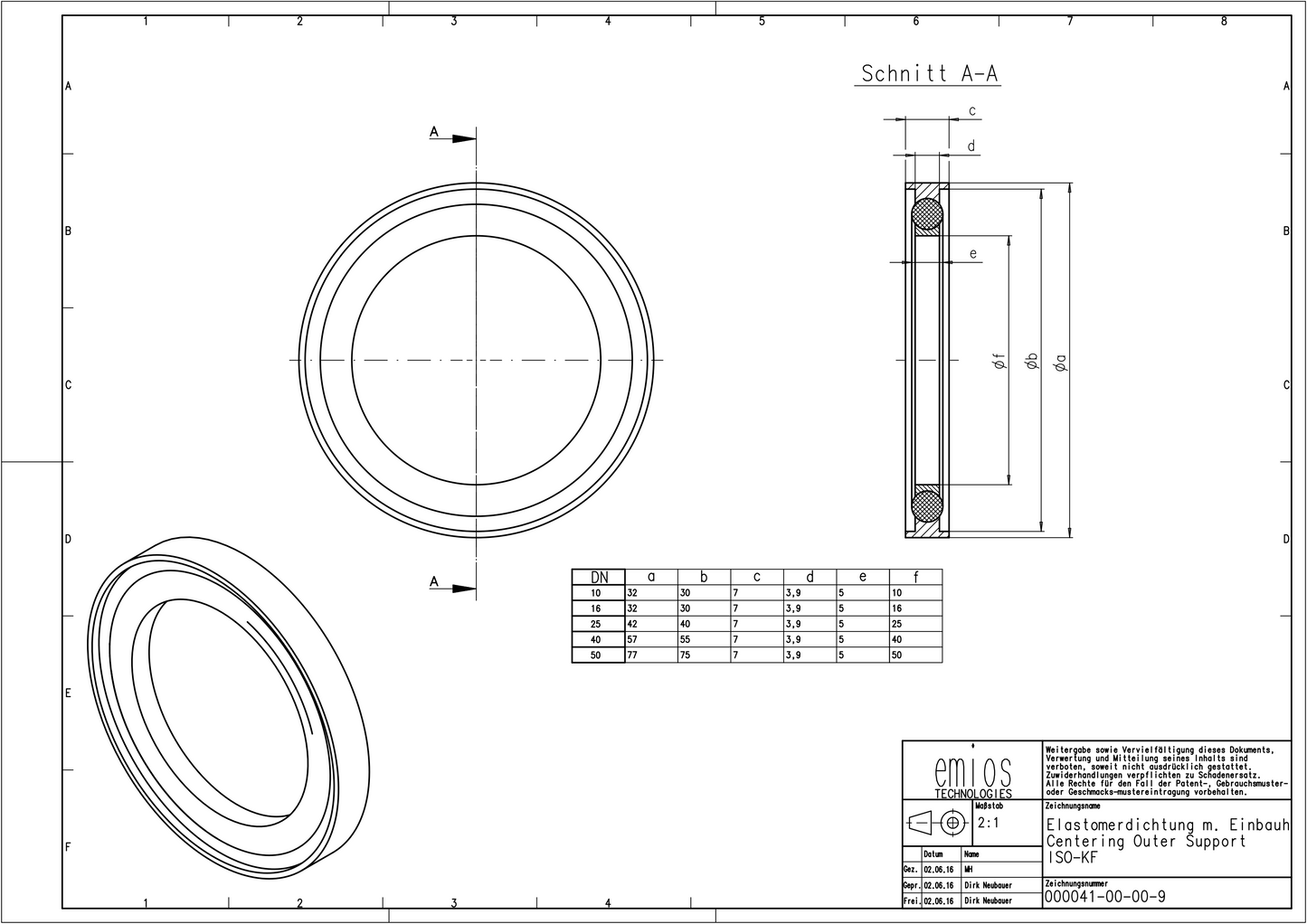 KF Centring Ring / Seal