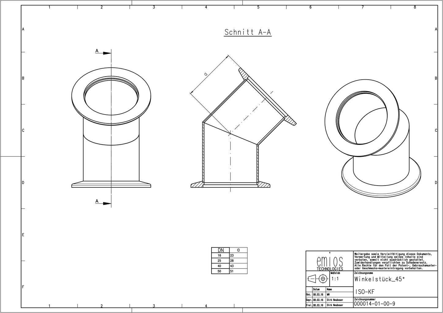 KF Elbow 45°