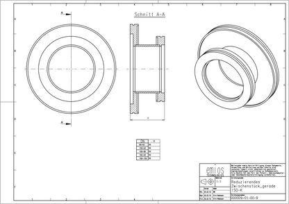 ISO-K Conical Reducing Nipple