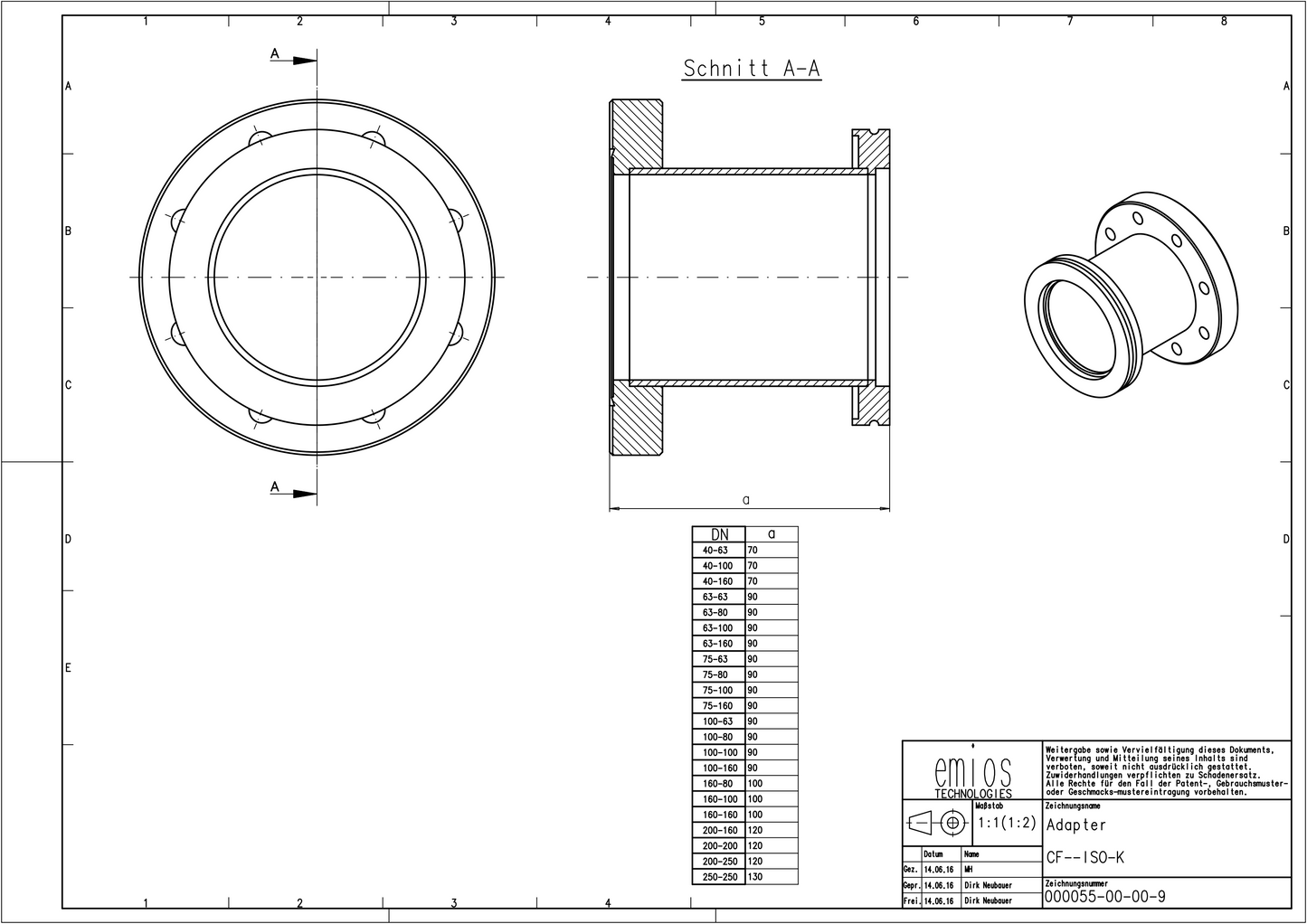 Hybrid Adapter CF to ISO-K