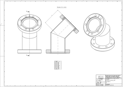 CF Elbow 45°